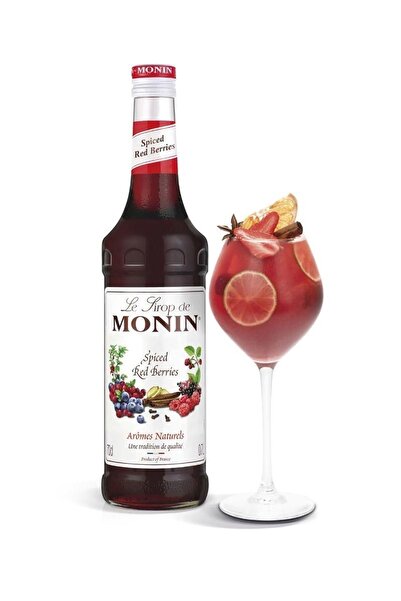 Monin Baharatlı Kırmızı Meyveler Şurubu Spiced Red Berries Syrup 700 Ml