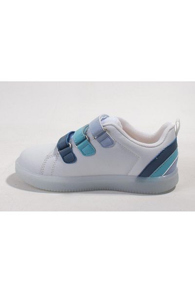 Vicco Sun 220f21y212 White Blue Orthopedic Lighted Boys' Sports Shoes