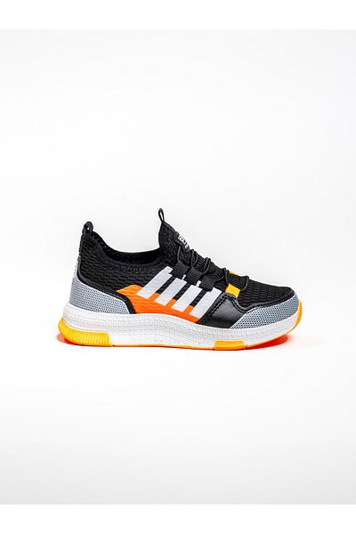 Callibron Unisex, plasă, vară, mers pe jos, alergare, comozi, pantofi sport, pantofi sport negru portocaliu