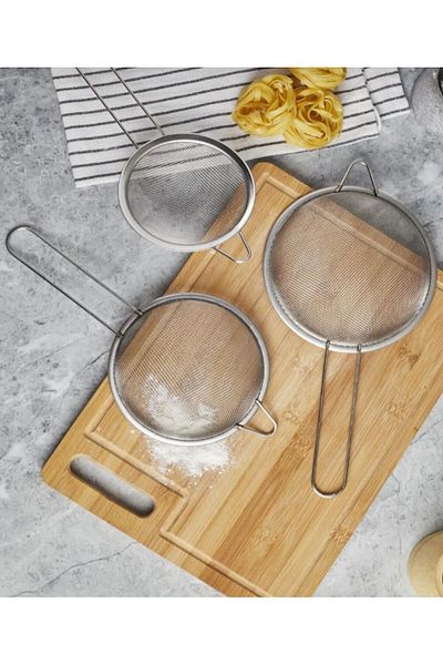 hinezahome Steel Triple Strainer