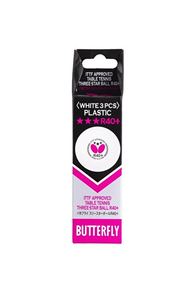 BUTTERFLY 85144s - كرة تنس طاولة 3 نجوم R40 3 قطع