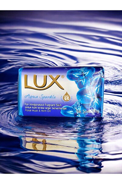 LUX صابون أكوا سباركل زهرة المسك وزيت النعناع 80 جرام
