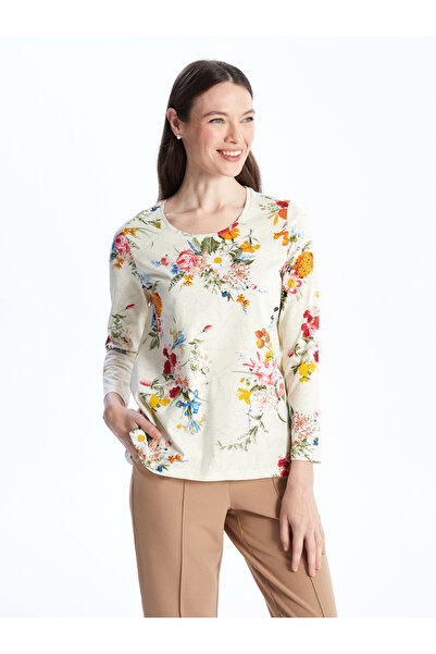 LC Waikiki Dámská halenka s dlouhým rukávem s květinovým potiskem
