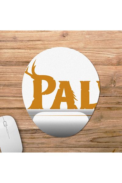 Pixxa لوحة ماوس Palworld مع مسند للمعصم - موديلين بيضاويتين