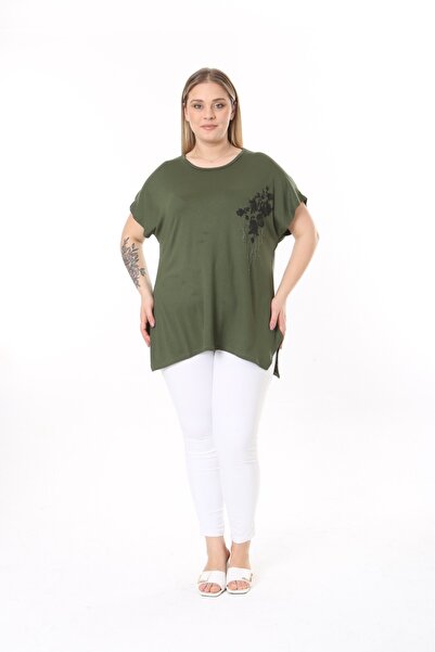 tıgersıze Μπλουζάκι με λουλουδάτο σχέδιο μεγάλου μεγέθους