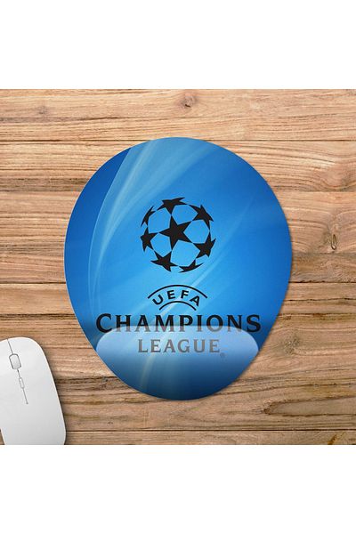 Pixxa لوحة ماوس لدعم المعصم من Champions League - موديل 4 بيضاوي