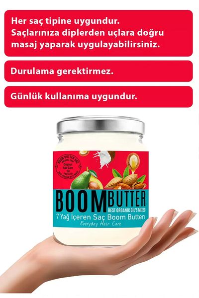 PROCSIN BOOM BUTTER Nourishing and Moisturizing Hair Care Oil with 7 Oils 190 ml