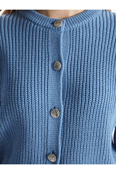 LC Waikiki Dámský svetr z úpletu - výstřih, pevný dlouhý rukáv