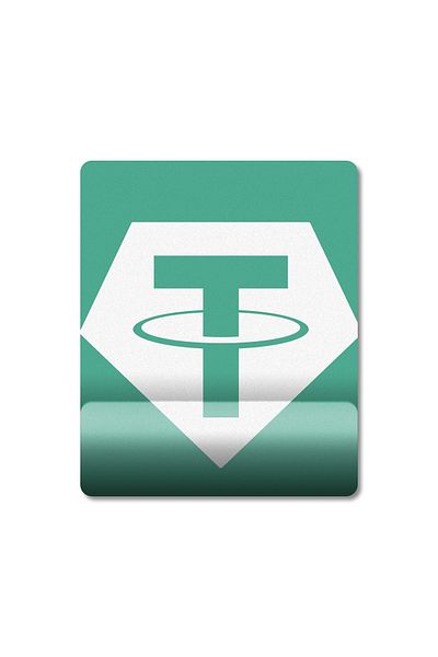 Pixxa محفظة تشفير Tether Coin - لوحة ماوس مع دعم للمعصم موديل 2