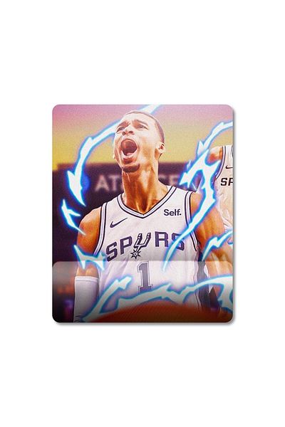 Pixxa فيكتور Wembanyama - موديل لوحة الماوس لدعم المعصم NBA - 3