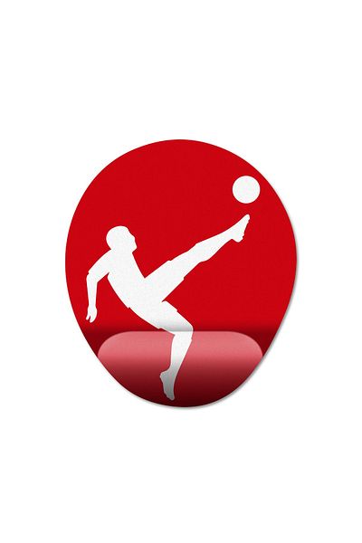 Pixxa الدوري الألماني لكرة القدم Bundesliga - 3 نموذج لوحة ماوس بيضاوية لمسند المعصم