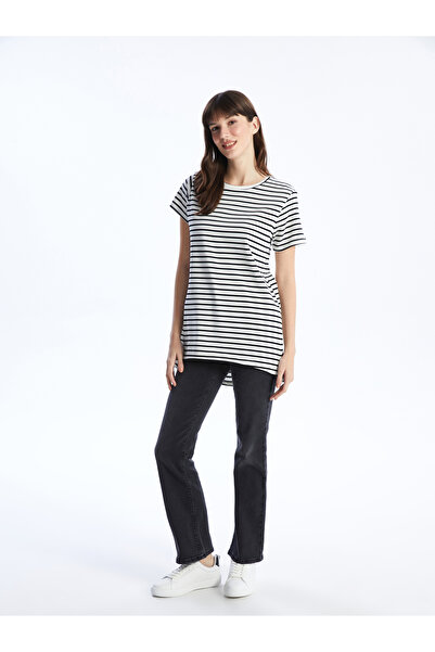 LC Waikiki Crew Neck Striped Short Sleeve Women's Tunic