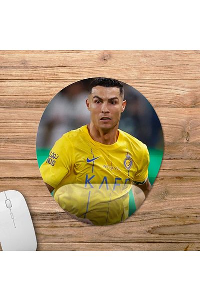 Pixxa كريستيانو رونالدو - موديل لوحة ماوس مدعوم من Al Nassr FC - 4 معصم بيضاوي