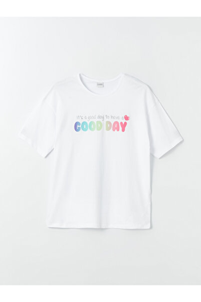 LC Waikiki Girl - Crew Neck Printed Short Sleeve T-Shirt