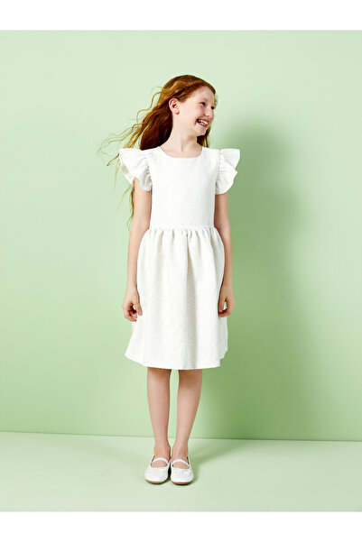 LC Waikiki Mintás szögletes galléros lányruha