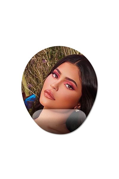 Pixxa موديل لوحة ماوس كايلي جينر مع مسند للمعصم - 1 بيضاوي