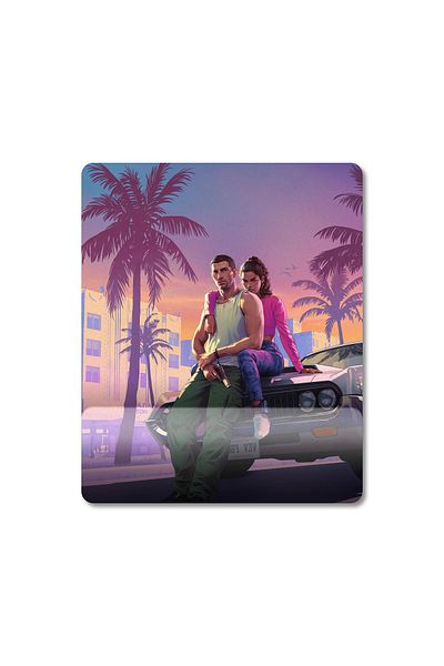 Pixxa Grand Theft Auto 6 GTA VI - موديل لوحة ماوس مع دعم للمعصم - 1