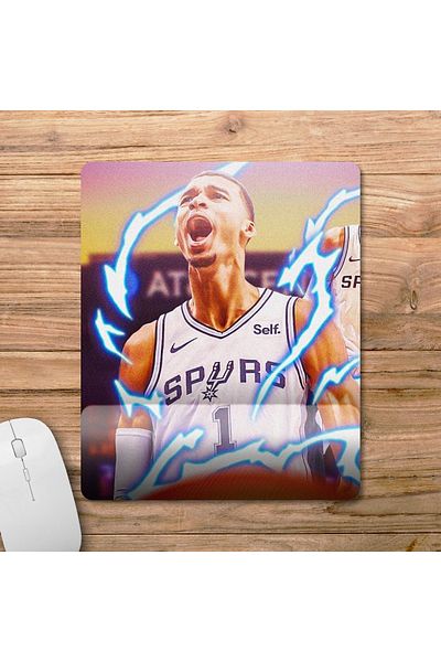 Pixxa فيكتور Wembanyama - موديل لوحة الماوس لدعم المعصم NBA - 3