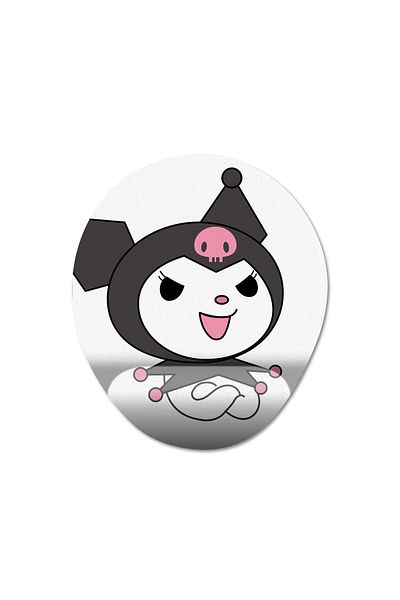 Pixxa Kuromi Mousepad with Wrist Support Model - 4 Oval