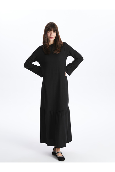 LC Waikiki Stand Collar Long Sleeve Women's Dress
