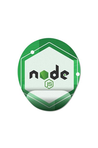 Pixxa Node Js - نموذج لوحة ماوس مدعوم للمعصم - 2 بيضاوي