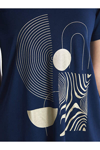 LC Waikiki Dámské tričko s krátkým rukávem s výstřihem do V