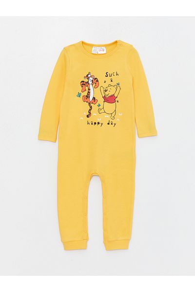 LC Waikiki 2-teiliger Overall für Jungen mit Rundhalsausschnitt und Winnie Puuh-Aufdruck