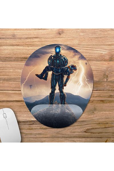 Pixxa لوحة ماوس مدعومة للمعصم من Lost in Space - موديل 1 بيضاوي