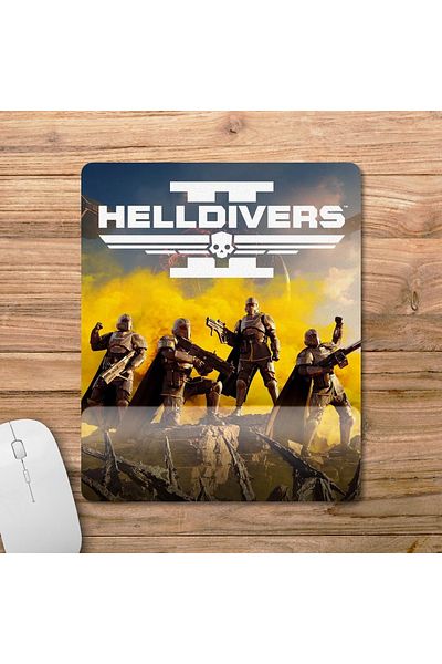 Pixxa لوحة ماوس Helldivers 2 مع مسند للمعصم - 2