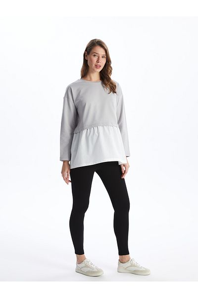 LC Waikiki Schlichte Umstandsleggings mit Baucheinsatz und elastischem Bund