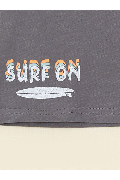 LC Waikiki Αγόρι μπλουζάκι με κοντό μανίκι με στάμπα Crew Neck (S2)