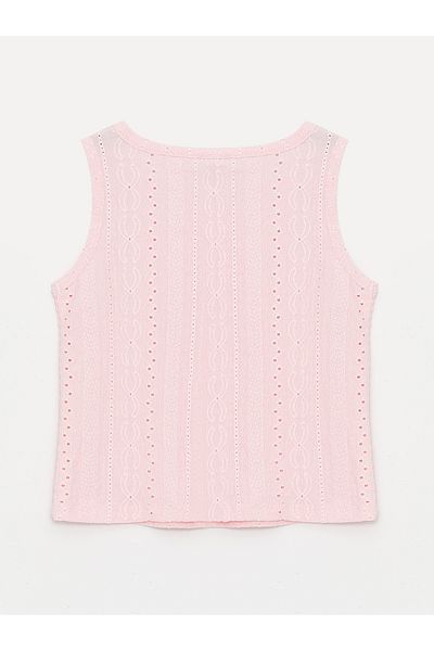 LC Waikiki Crew Neck Scallop Detailed Girl's Athlete