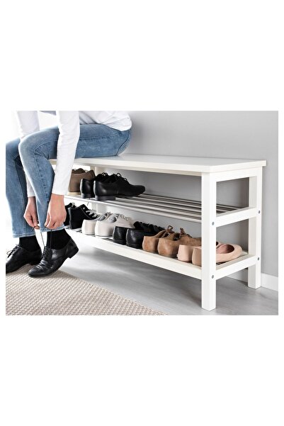 IKEA Bank Ve Ayakkabılık, Beyaz, 108x50 Cm, Tjusıg