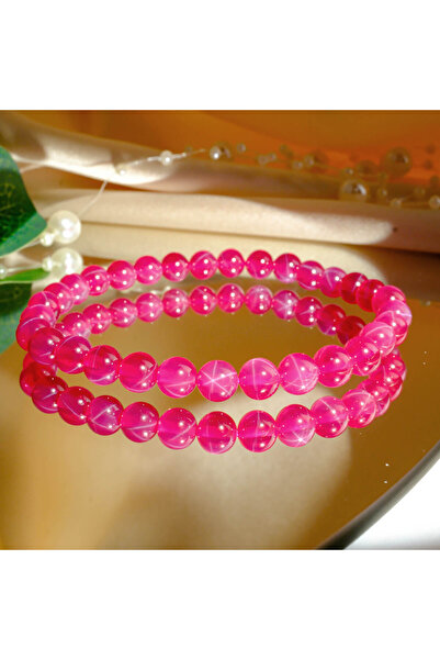 Padore Accessory تعبير الحب النقي: سوار نسائي أصلي من حجر الياقوت الطبيعي