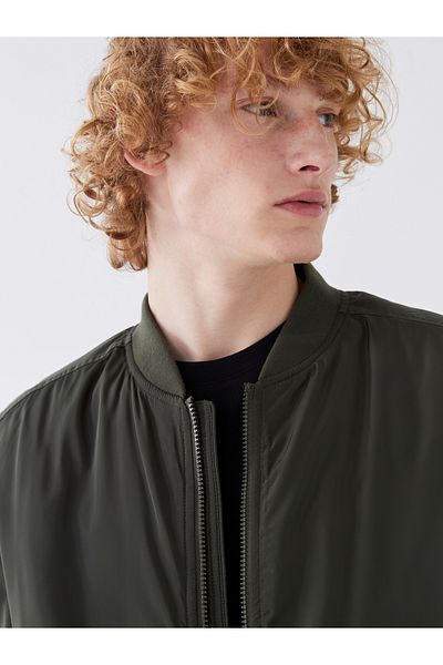LC Waikiki Pánský bomber kabát s pohodlným střihem College Collar