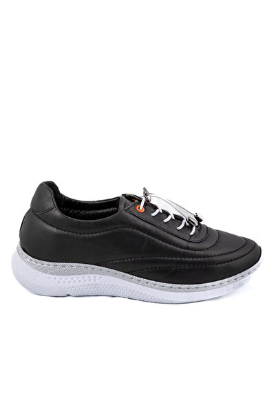 VENZA GENUINE LEATHER WOMEN BLACK SNEAKER FLC6010
