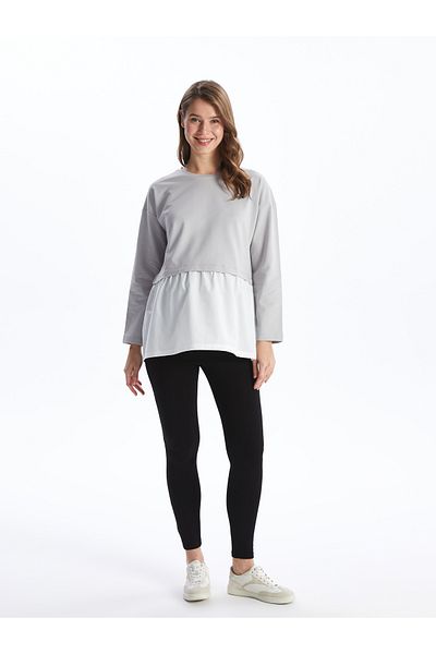 LC Waikiki Schlichte Umstandsleggings mit Baucheinsatz und elastischem Bund