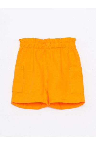 LC Waikiki Basic-Shorts für Mädchen aus Popeline mit elastischem Bund