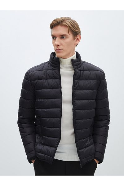 LC Waikiki Pufferjacke für Herren – Standardgröße, Stehkragen