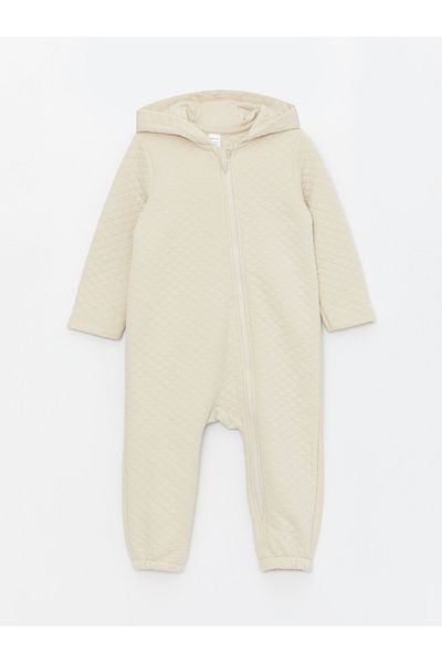 LC Waikiki Langarm-Overall für Babys mit Kapuze