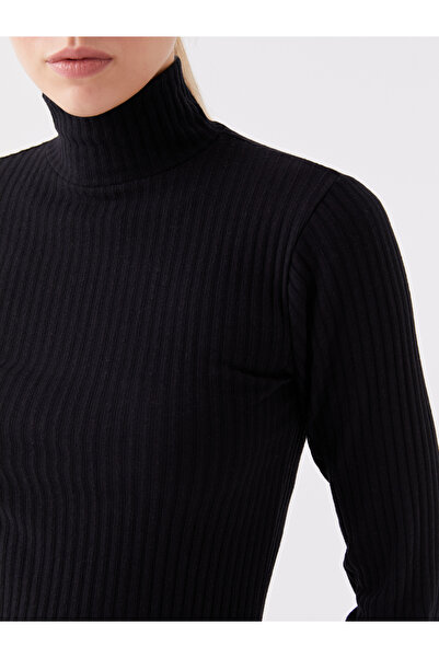 LC Waikiki Pevné dámské tričko s dlouhým rukávem a stojáčkem