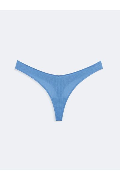 LC Waikiki Chiloți tanga cu model LCW DREAM albastru deschis, pachet de 2