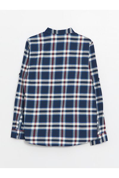 LC Waikiki Boy's Plaid Long Sleeve Shirt