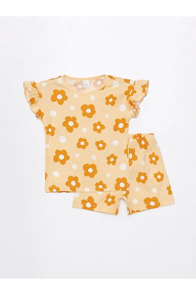 LC Waikiki Pajama Set with Shorts for Baby Girl