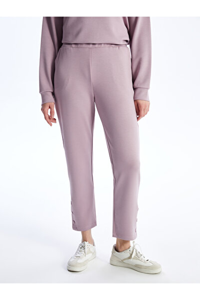 LC Waikiki Damskie gładkie spodnie dresowe z elastyczną talią