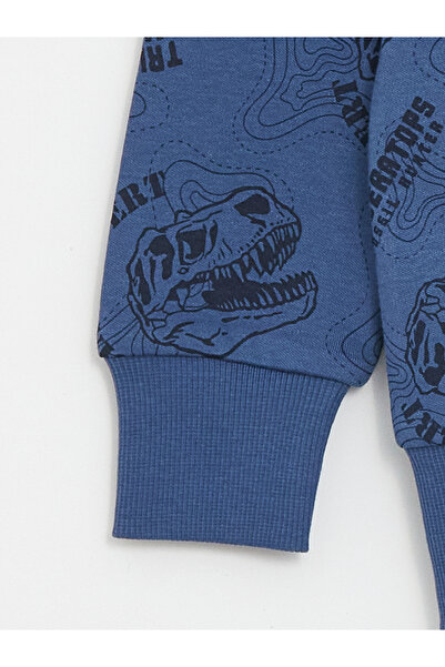 LC Waikiki Fiú - Crew nyakú és nyomott hosszú ujjú póló