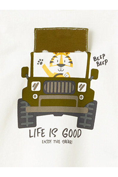 LC Waikiki Chlapecké tričko s dlouhým rukávem Crew Neck a tepláky 2dílné