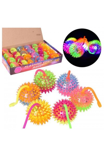 Genel Markalar Dikenli Işıklı Evcil Hayvan Oyun Topu