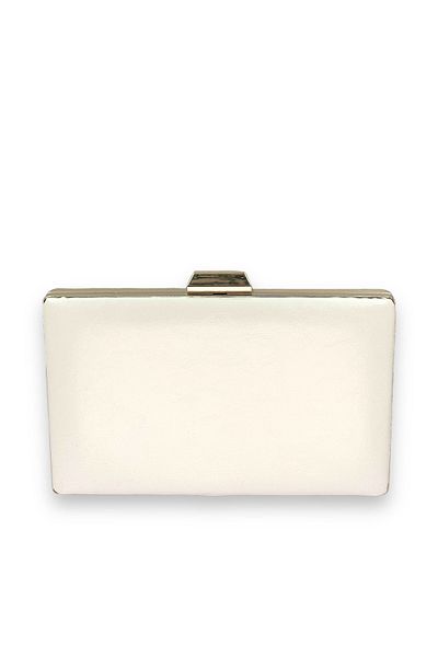 Biçanta Mother of Pearl Ecru τσαλακωμένο λουστρίνι βραδινό φόρεμα Τσάντα βραδινή τσάντα γάμου αρραβώνων Τσάντα χέννα