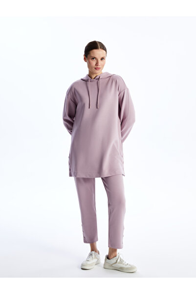 LC Waikiki Damskie gładkie spodnie dresowe z elastyczną talią